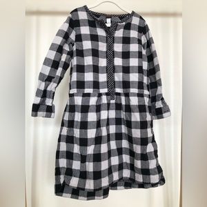 Tea Collection Checkered Plaid Shirt Dress
